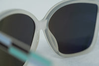 Thumbnail for Oscar De La Renta Sunglasses Oversized White Enamel Arms and Green Lenses - ODLR21C6SUN - Watches & Crystals