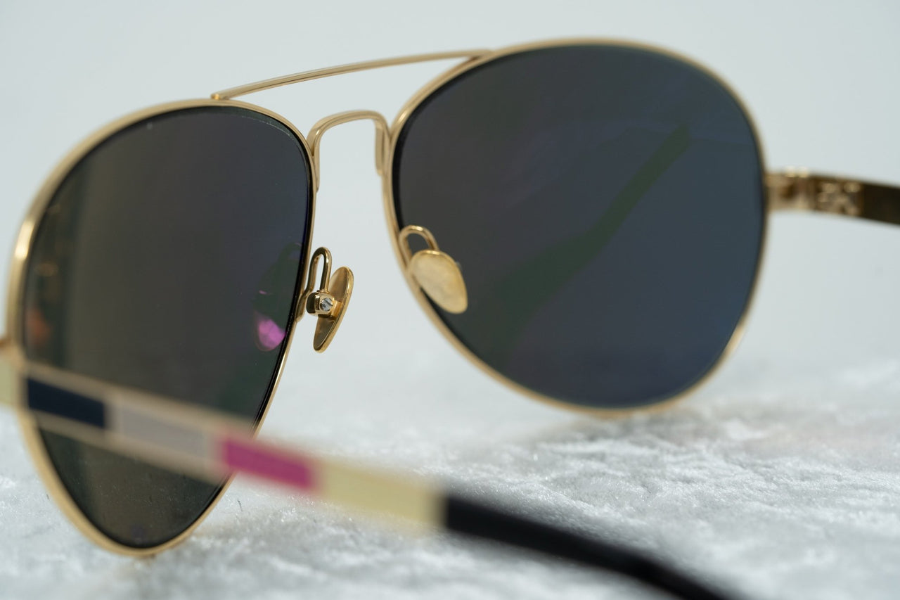 Oscar De La Renta Sunglasses Rose Gold and Green Lenses Category 3 - ODLR44C5SUN - Watches & Crystals