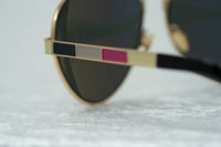 Thumbnail for Oscar De La Renta Sunglasses Rose Gold and Green Lenses Category 3 - ODLR44C5SUN - Watches & Crystals