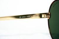 Thumbnail for Oscar De La Renta Unisex Sunglasses Amber with Green Lenses - ODLR59C1SUN - Watches & Crystals