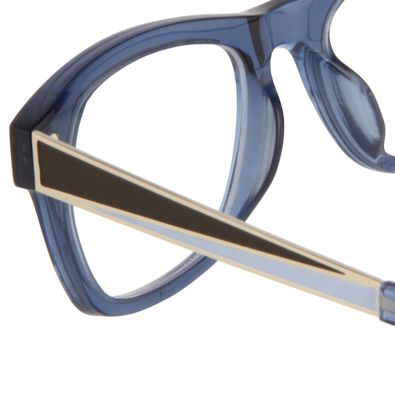 Oscar De La Renta Women Eyeglasses Multicolour Enamel D-Frame Blue and Clear Lenses - ODLR41C4OPT - Watches & Crystals