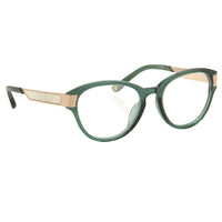 Thumbnail for Oscar De La Renta Women Eyeglasses Oval Green White Mother of Pearl and Clear Lenses - ODLR37C4OPT - Watches & Crystals