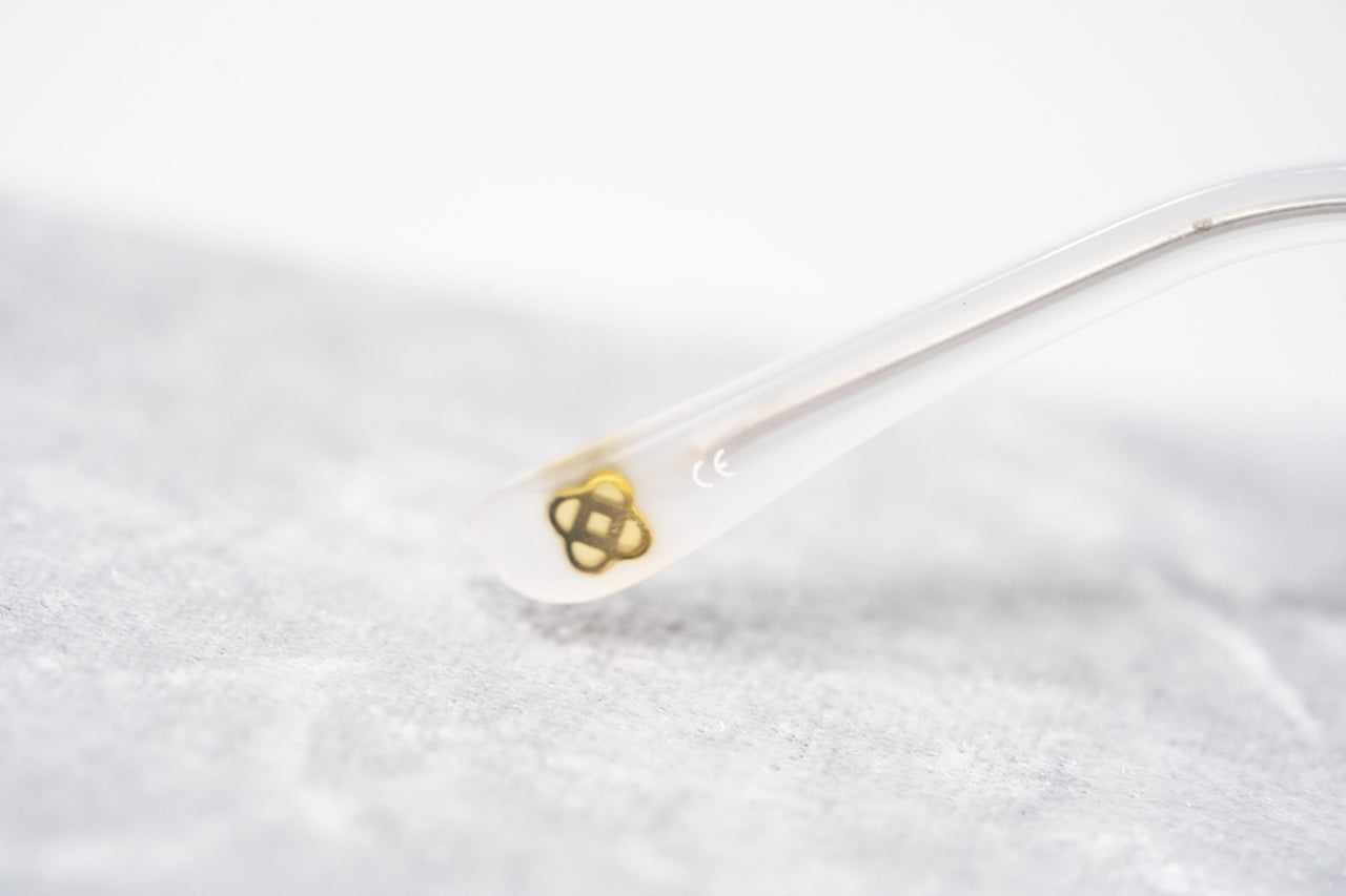 Oscar De La Renta Women Eyeglasses Oval Ivory White Mother of Pearl and Clear Lenses - ODLR37C3OPT - Watches & Crystals