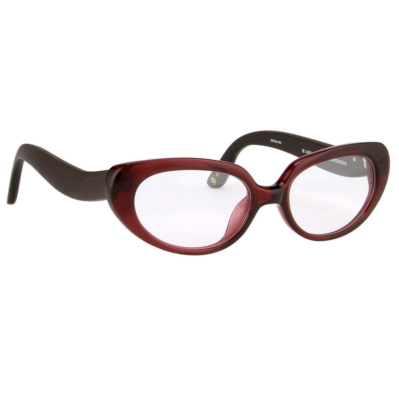Oscar De La Renta Women Eyeglasses Oval Sandalwood Ruby and Clear Lenses - ODLR43C4OPT - Watches & Crystals
