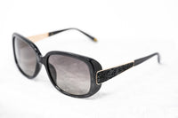 Thumbnail for Oscar De La Renta Women Sunglasses Crystals Oversized Frame Black and Grey Graduated Lenses - ODLR64C1SUN - Watches & Crystals