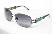Thumbnail for Oscar De La Renta Women Sunglasses Gemstones Oval Bronze and Grey Lenses - ODLR8C4SUN - Watches & Crystals