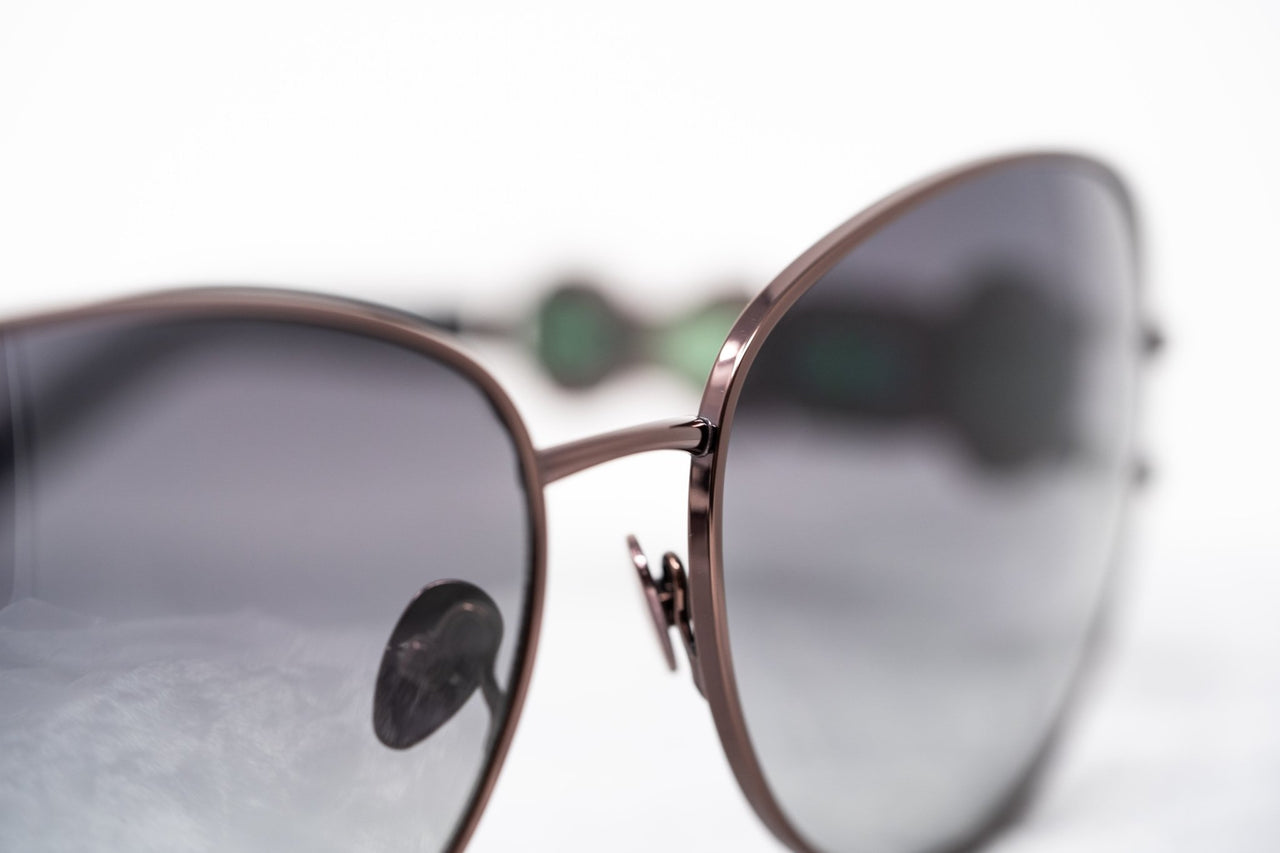Oscar De La Renta Women Sunglasses Gemstones Oval Bronze and Grey Lenses - ODLR8C4SUN - Watches & Crystals