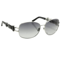 Thumbnail for Oscar De La Renta Women Sunglasses Gemstones Oval Silver and Grey Lenses - ODLR8C5SUN - Watches & Crystals