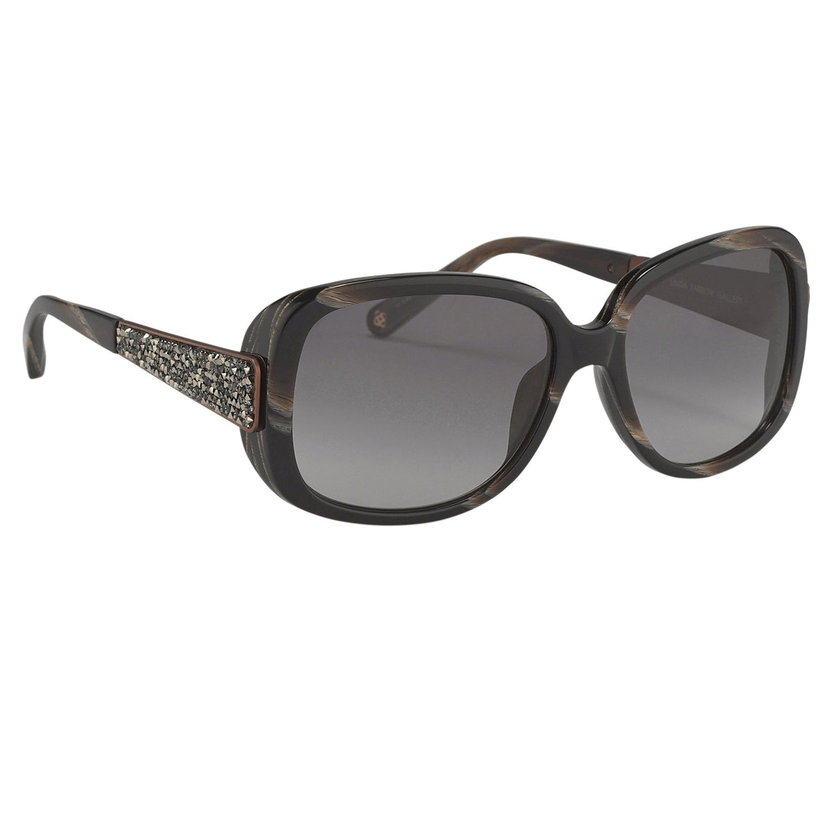 Oscar de la Renta Oversized Marbled Sunglasses. Oscar De La Renta Sunglasses Oversized Tortoiseshell and  main image 2