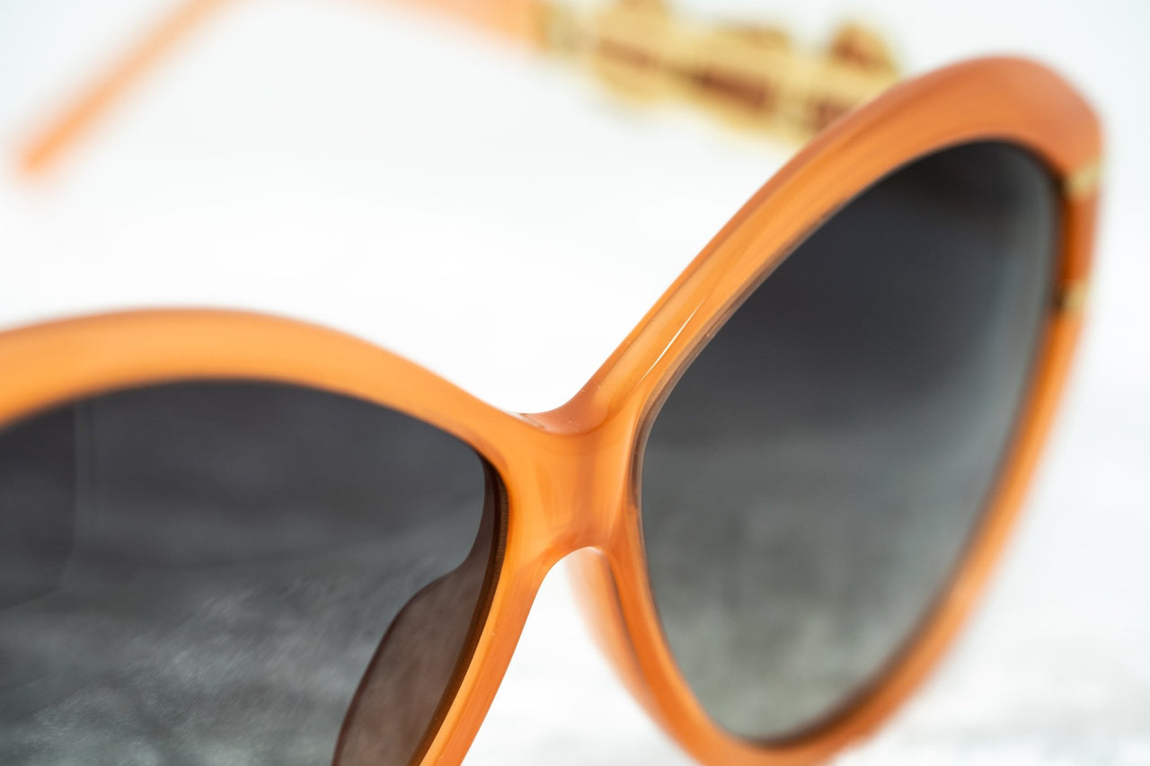 Oscar De La Renta Women Sunglasses Gemstones Oversized Frame Orange and Grey Lenses - ODLR20C3SUN - Watches & Crystals