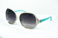 Thumbnail for Oscar De La Renta Women Sunglasses Multicolour Enamel Oversized Frame Spearmint Silver and Grey Lenses - ODLR49C3SUN - Watches & Crystals