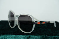 Thumbnail for Oscar De La Renta Women Sunglasses Oversized Frame Ivory Enamel Arms and Grey Lenses - ODLR22C3SUN - Watches & Crystals