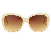 Thumbnail for Oscar De La Renta Women Sunglasses Oversized Frame Nude with Amber Lenses - ODLR45C5SUN - Watches & Crystals