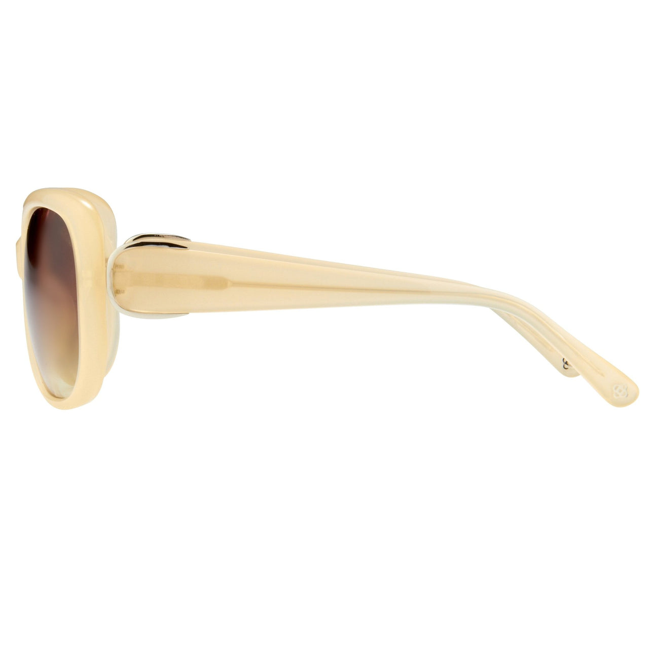 Oscar De La Renta Women Sunglasses Oversized Frame Nude with Amber Lenses - ODLR45C5SUN - Watches & Crystals