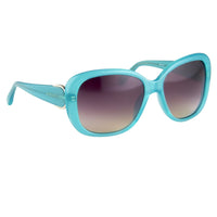 Thumbnail for Oscar De La Renta Women Sunglasses Oversized Frame Spearmint and Purple Lenses Category 3 - ODLR45C4SUN - Watches & Crystals