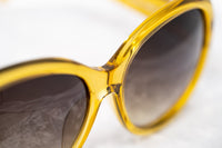 Thumbnail for Oscar De La Renta Women Sunglasses Oversized Frame Yellow and Brown Graduated Lenses - ODLR46C4SUN - Watches & Crystals