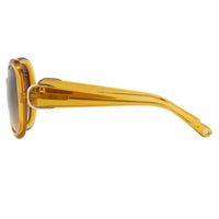 Thumbnail for Oscar De La Renta Women Sunglasses Oversized Frame Yellow and Brown Graduated Lenses - ODLR46C4SUN - Watches & Crystals