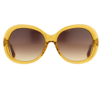 Thumbnail for Oscar De La Renta Women Sunglasses Oversized Frame Yellow and Brown Graduated Lenses - ODLR46C4SUN - Watches & Crystals