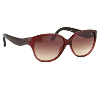 Thumbnail for Oscar De La Renta Women Sunglasses Sandalwood Oval Red and Brown Graduated Lenses - ODLR30C5SUN - Watches & Crystals