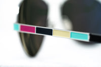 Thumbnail for Oscar De La Renta Women Sunglasses Silver Multicoloured Enamel with Dark Grey Lenses Category 3 - ODLR44C6SUN - Watches & Crystals