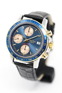 Thumbnail for Paul Picot Men's Watch Chronosport Chronograph Blue P7005.222.254 - Watches & Crystals