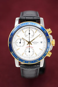 Thumbnail for Paul Picot Men's Watch Chronosport Chronograph White P7005.W22.112 - Watches & Crystals