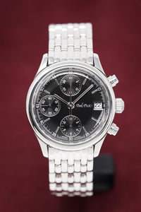 Thumbnail for Paul Picot Men's Watch Telemark Chronograph Black P4102.20.331/B - Watches & Crystals
