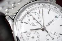 Thumbnail for Paul Picot Men's Watch Telemark Chronograph White P4102.20.111/B - Watches & Crystals