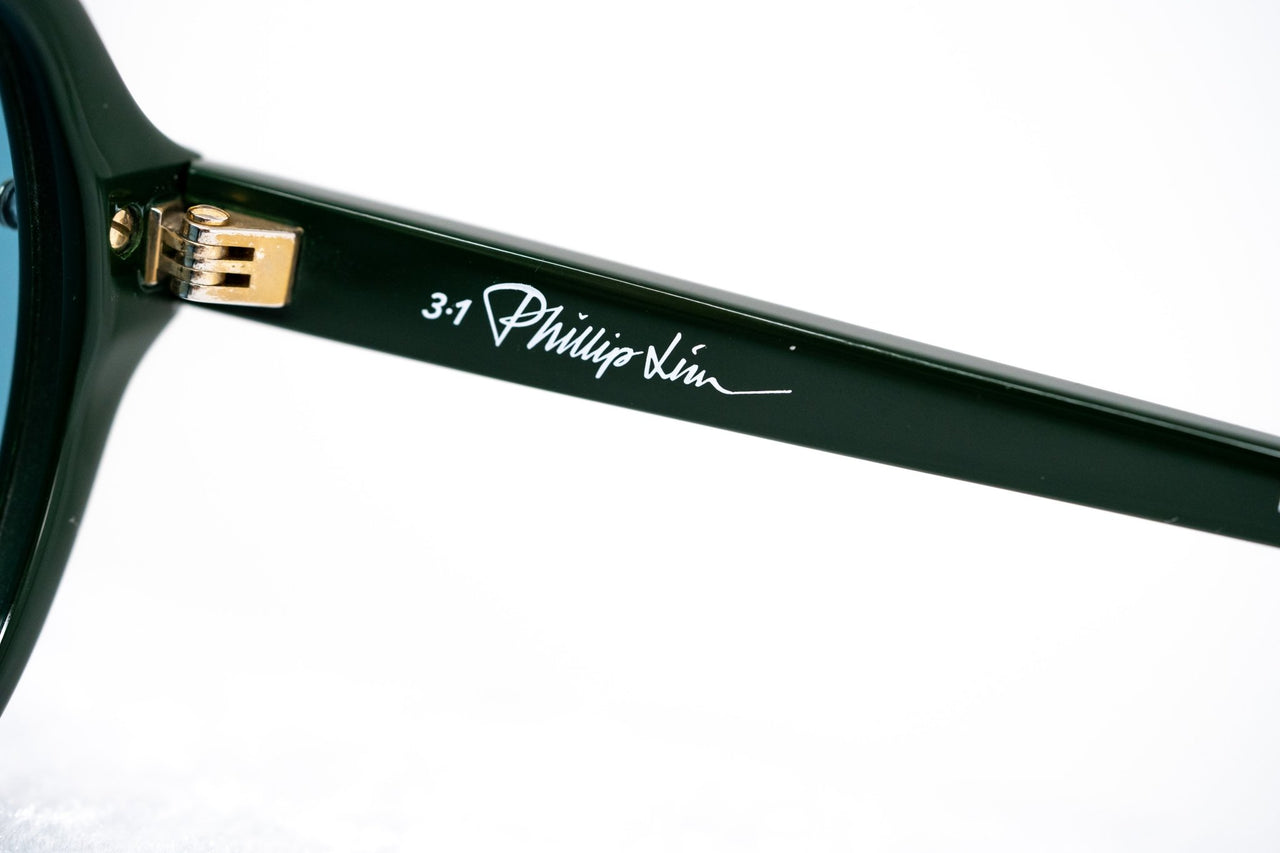 Phillip Lim Sunglasses Aviator Male Hunter Beetle Green CAT3 Dark Tint Green Mirror Lenses - PL117C5SUN - Watches & Crystals
