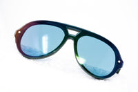 Thumbnail for Phillip Lim Sunglasses Aviator Male Hunter Beetle Green CAT3 Dark Tint Green Mirror Lenses - PL117C5SUN - Watches & Crystals