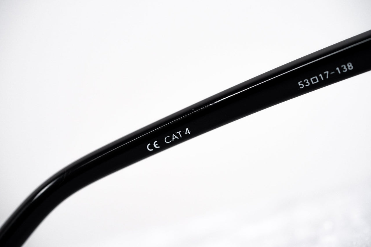 Phillip Lim Sunglasses Black and Silver Aviator with Bang Bang Black Lenses Category 4 - PL170C7SUN - Watches & Crystals