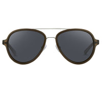 Thumbnail for Phillip Lim Sunglasses Brown Silver and Fog Green Lenses Category 3 - PL16C32SUN - Watches & Crystals