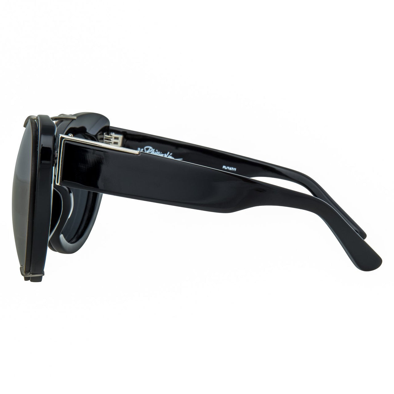Phillip Lim Sunglasses Cat Eye Female Black CAT4 Dark Tint Bang Bang Black Lenses - PL167C1SUN - Watches & Crystals