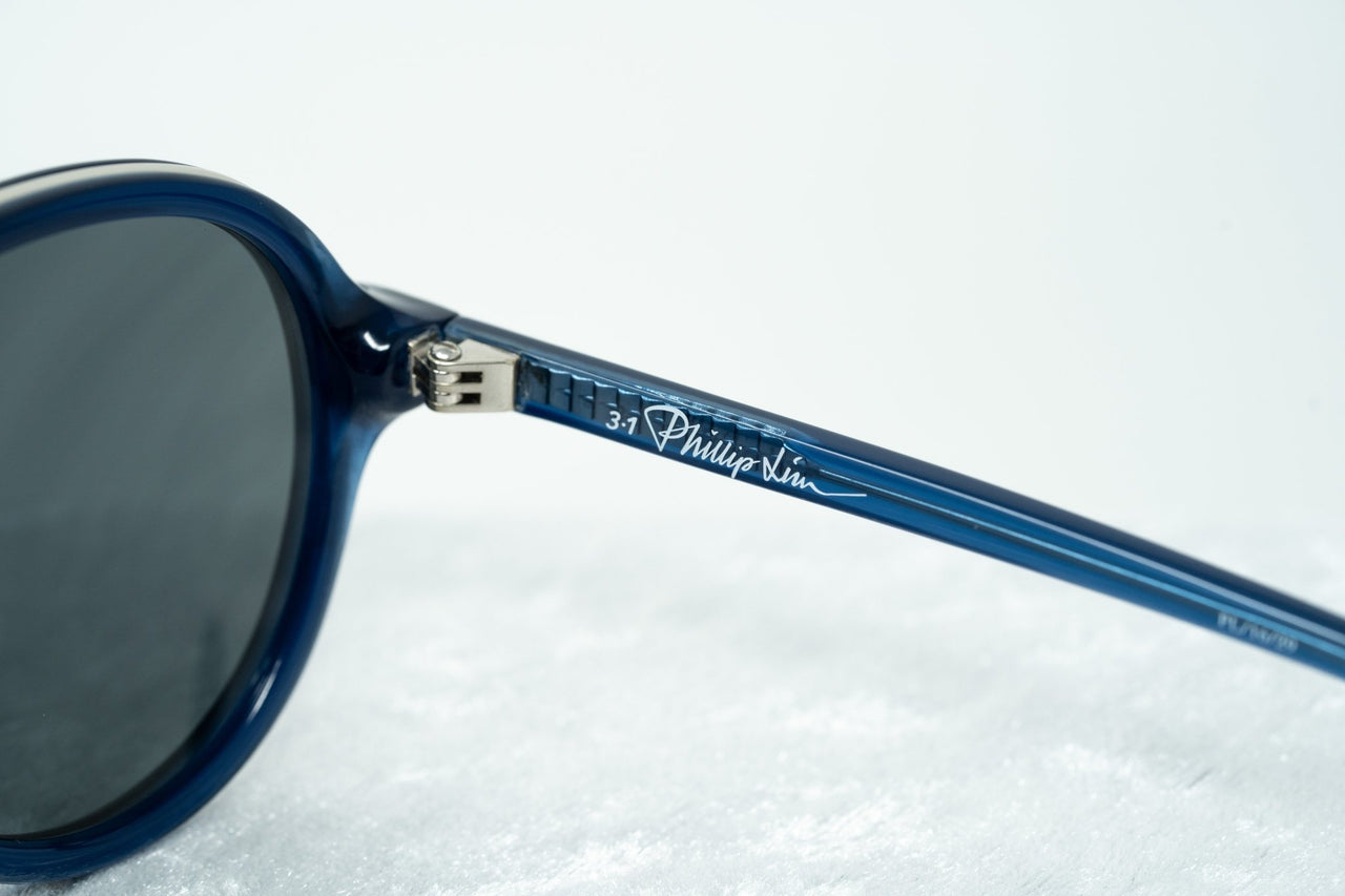 Phillip Lim Sunglasses Deep Blue Silver and Green Lenses Category 3 - PL16C29SUN - Watches & Crystals