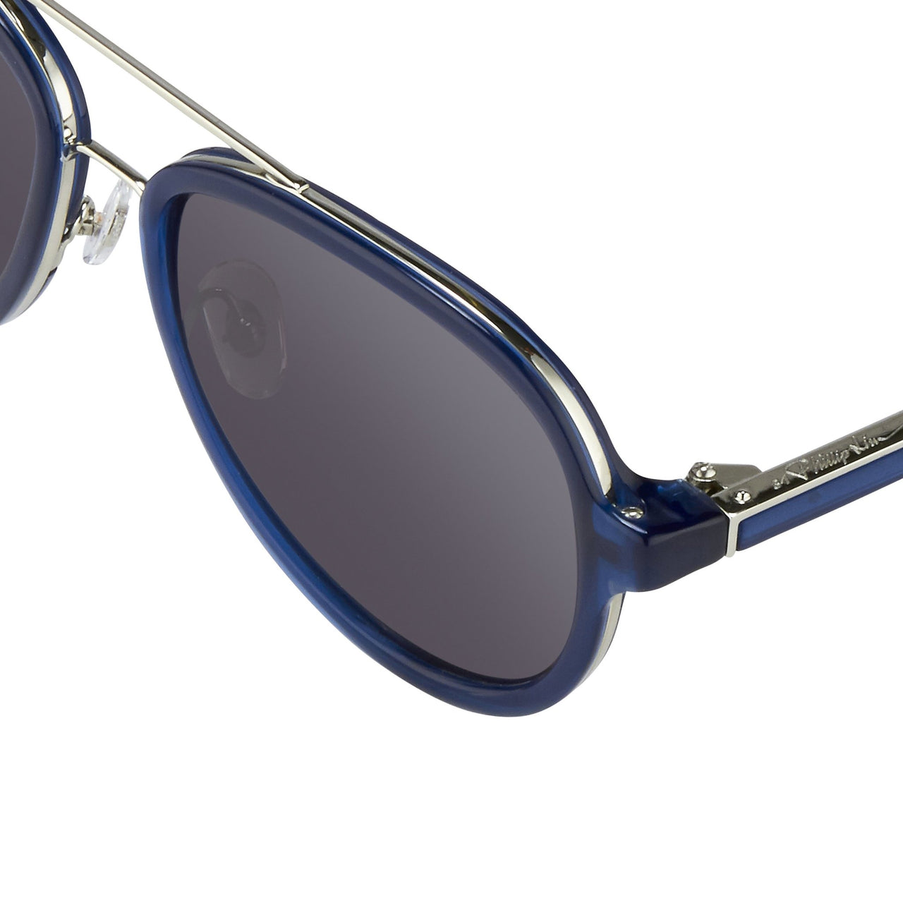 Phillip Lim Sunglasses Deep Blue Silver and Green Lenses Category 3 - PL16C29SUN - Watches & Crystals