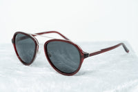 Thumbnail for Phillip Lim Sunglasses Merlot Silver and Green Lenses Category 3 - PL16C31SUN - Watches & Crystals