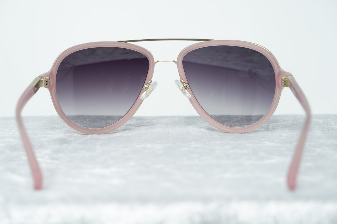Phillip Lim Sunglasses Pink Brushed Gold and Grey Graduated Lenses Category 3 - PL16C15SUN - Watches & Crystals