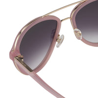Thumbnail for Phillip Lim Sunglasses Pink Brushed Gold and Grey Graduated Lenses Category 3 - PL16C15SUN - Watches & Crystals