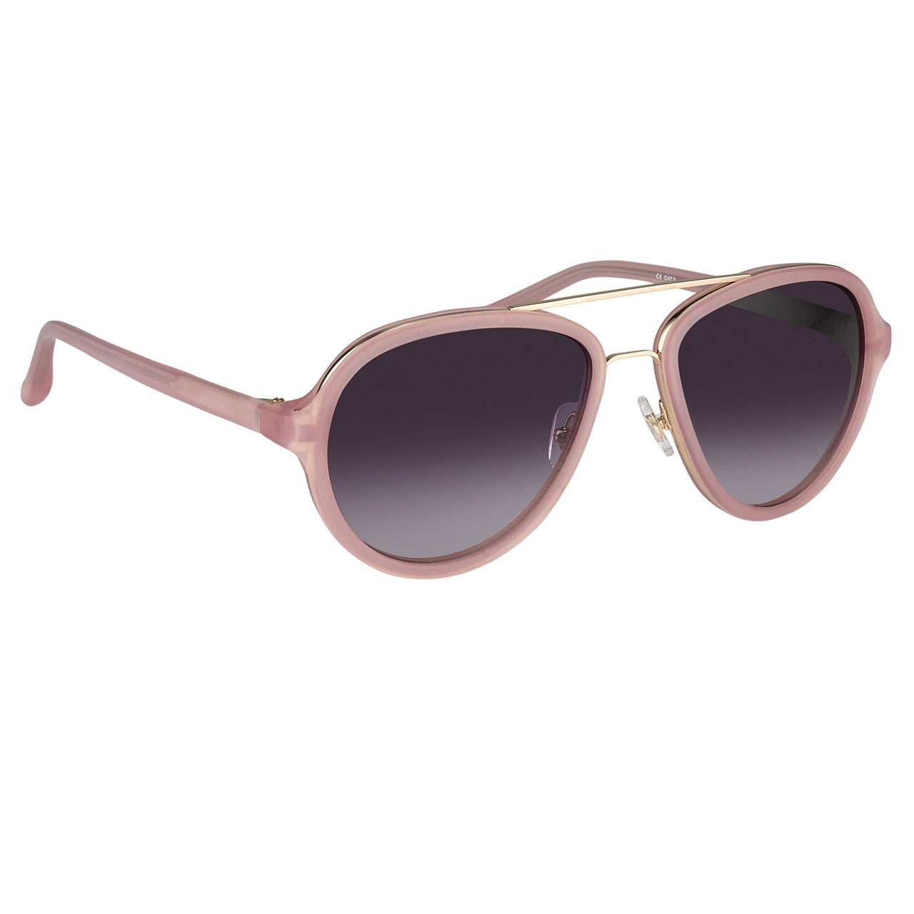Phillip Lim Sunglasses Pink Brushed Gold and Grey Graduated Lenses Category 3 - PL16C15SUN - Watches & Crystals