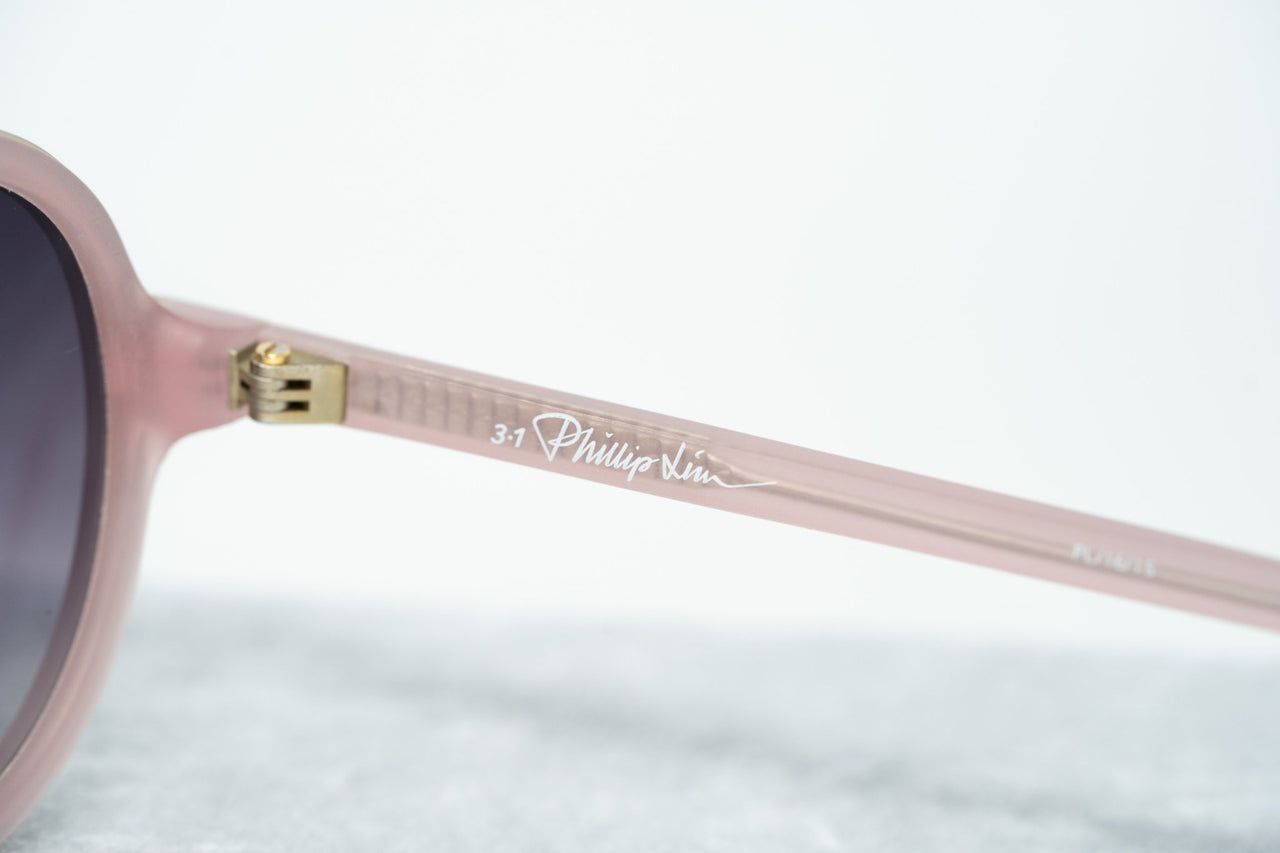 Phillip Lim Sunglasses Pink Brushed Gold and Grey Graduated Lenses Category 3 - PL16C15SUN - Watches & Crystals