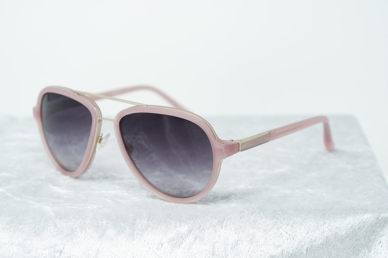 Phillip Lim Sunglasses Pink Brushed Gold and Grey Graduated Lenses Category 3 - PL16C15SUN - Watches & Crystals