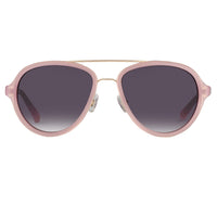 Thumbnail for Phillip Lim Sunglasses Pink Brushed Gold and Grey Graduated Lenses Category 3 - PL16C15SUN - Watches & Crystals