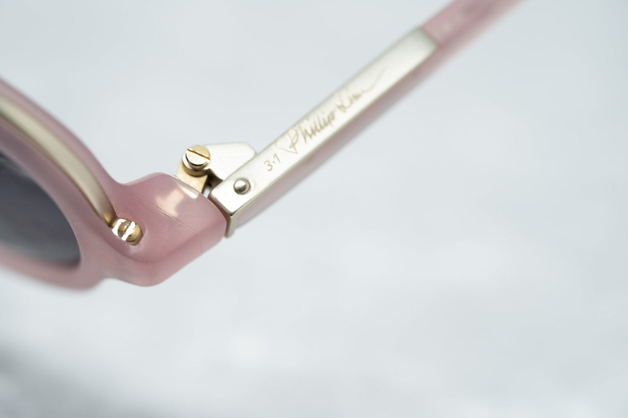 Phillip Lim Sunglasses Pink Brushed Gold and Grey Graduated Lenses Category 3 - PL16C15SUN - Watches & Crystals