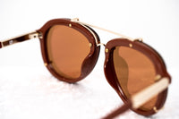 Thumbnail for Phillip Lim Sunglasses Unisex Rust and Light Gold Aviator with Rust Mirror Lenses Category 3 - PL162C13SUN - Watches & Crystals