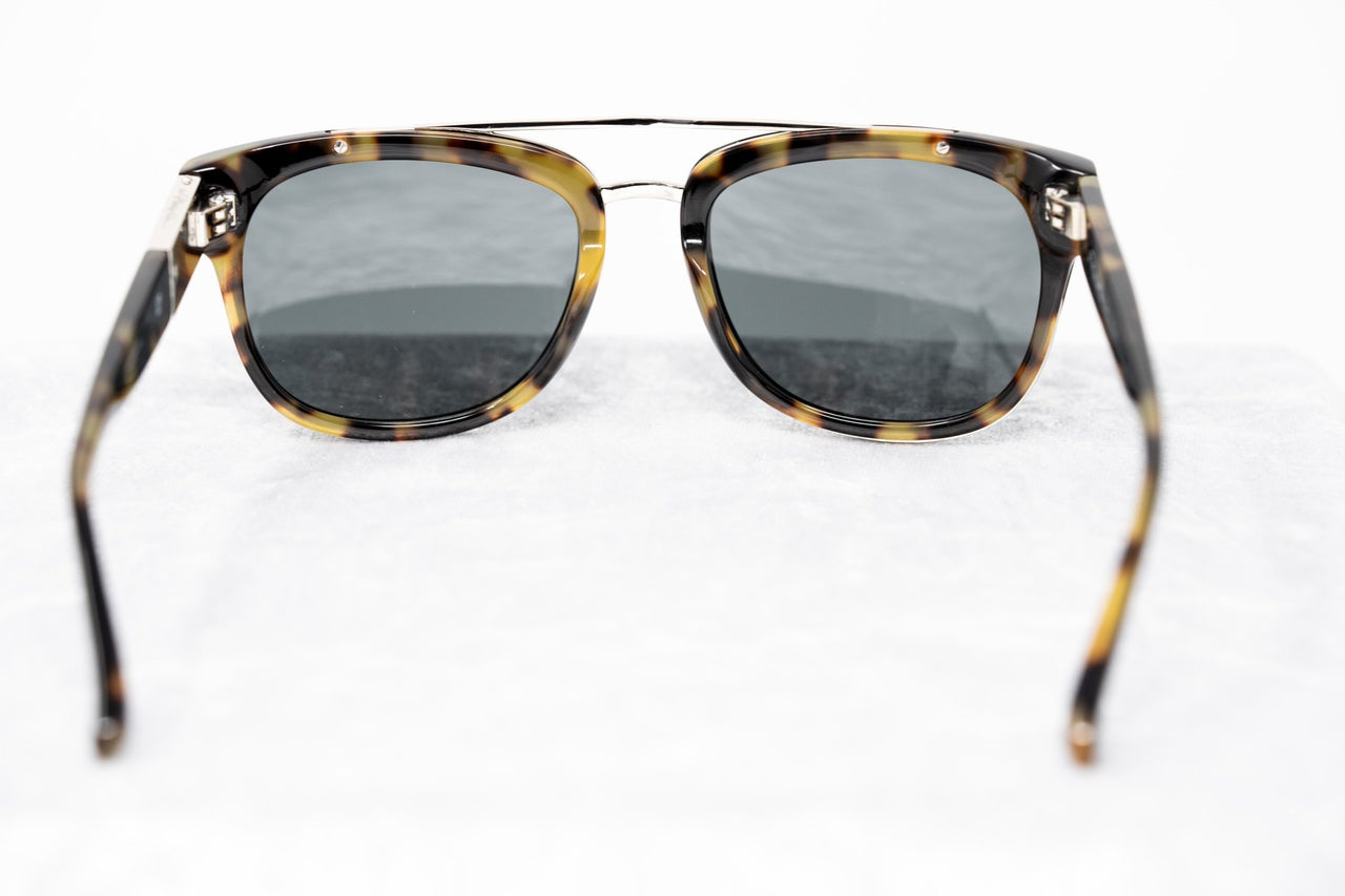 Phillip Lim Sunglasses with Rectangular Tortoiseshell Silver and Fog Green Lenses Category 3 - PL144C6SUN - Watches & Crystals