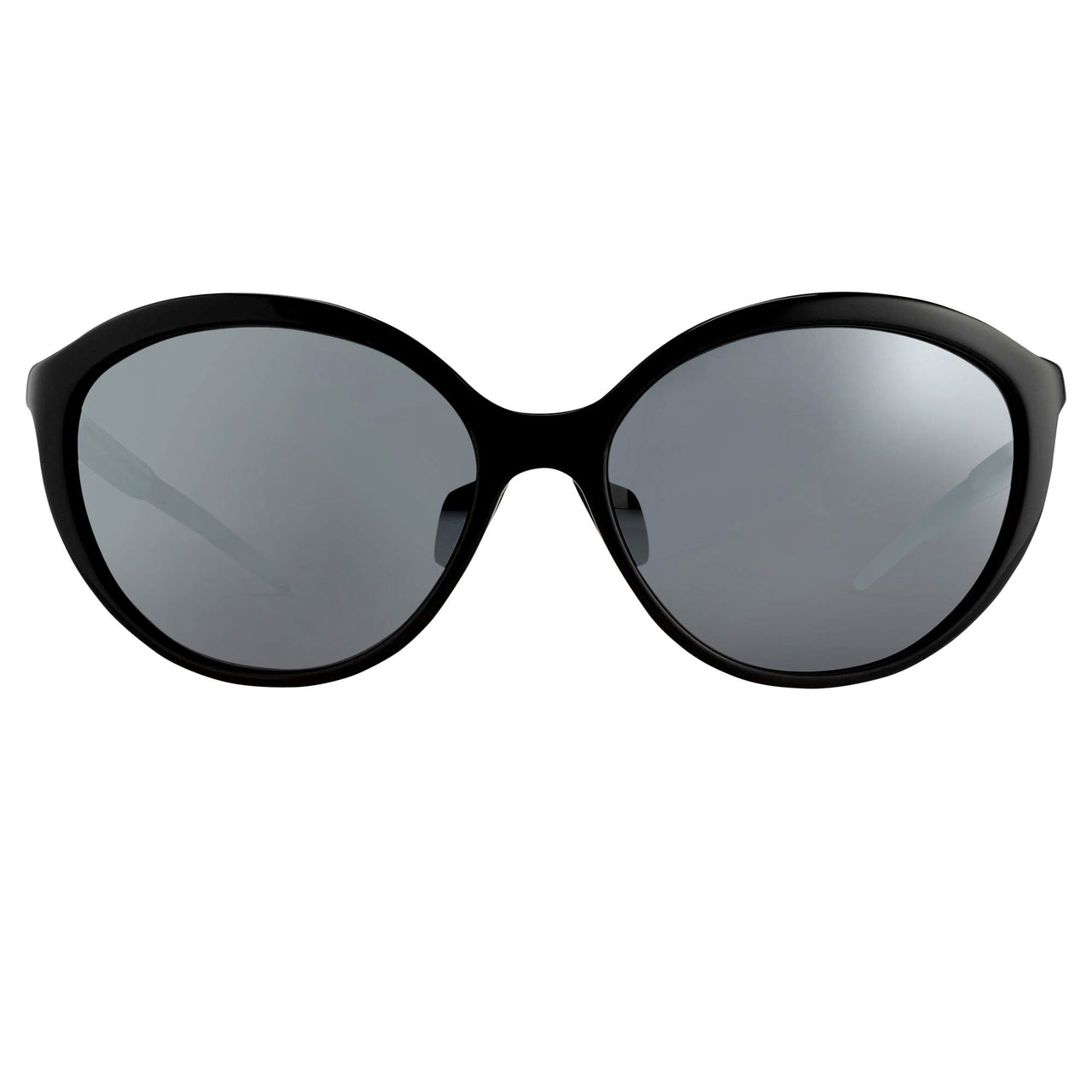 Prabal Gurung Sunglasses Female Oversized Black and Black/Teal Category 3 Silver Mirror Lenses PG22C5SUN - Watches & Crystals