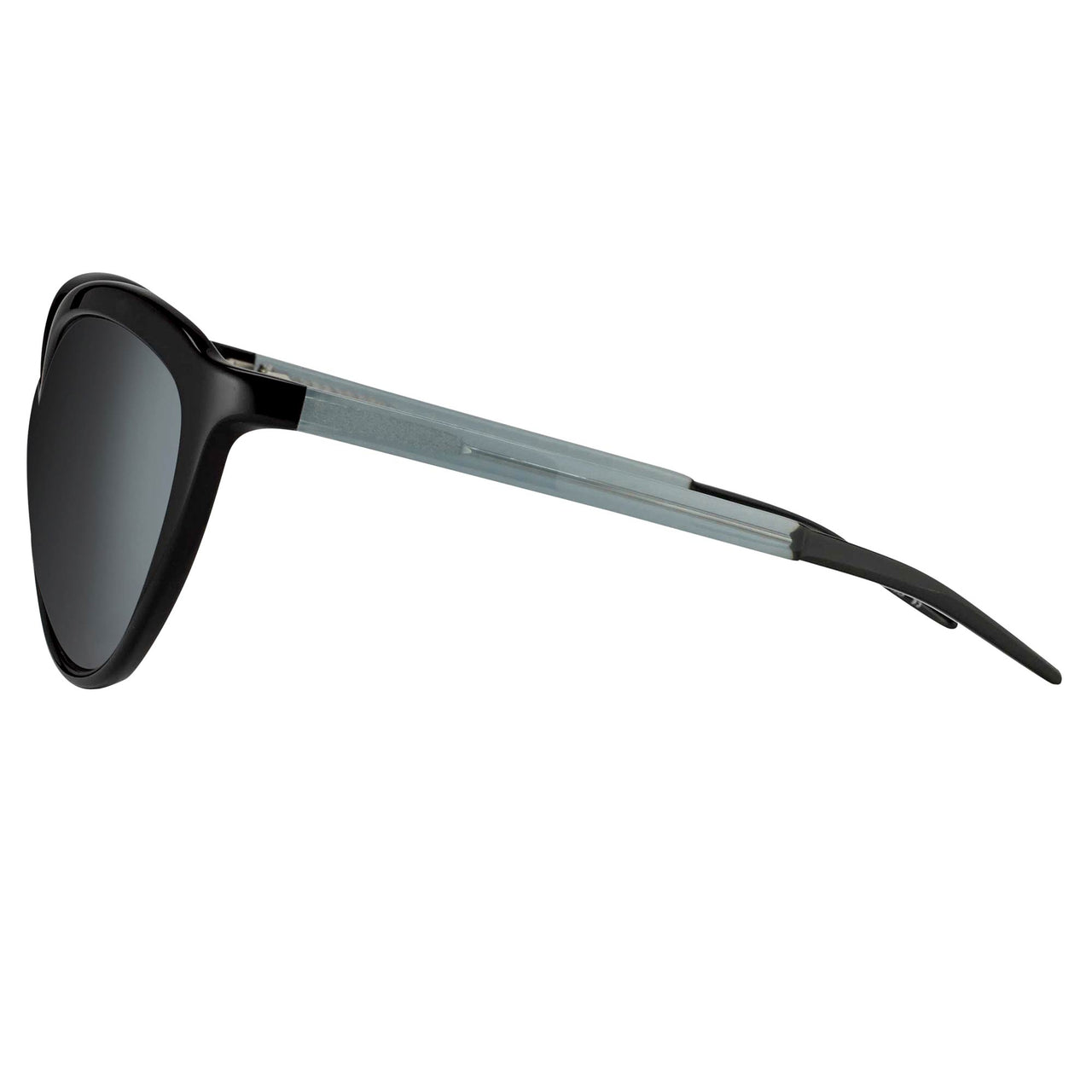 Prabal Gurung Sunglasses Female Oversized Black and Black/Teal Category 3 Silver Mirror Lenses PG22C5SUN - Watches & Crystals