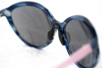 Thumbnail for Prabal Gurung Sunglasses Female Oversized Blue Horn and Clear Pink/Black Category 3 Grey Mirror Lenses PG22C1SUN - Watches & Crystals
