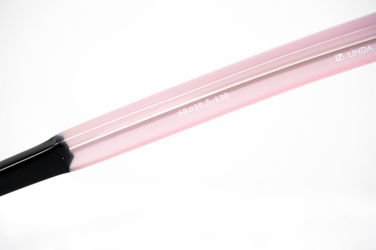 Prabal Gurung Sunglasses Female Oversized Blue Horn and Clear Pink/Black Category 3 Grey Mirror Lenses PG22C1SUN - Watches & Crystals