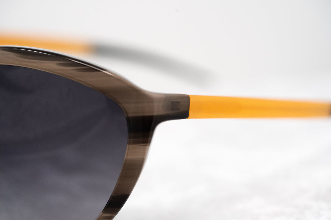 Prabal Gurung Sunglasses Female Oversized Grey Horn Trans Orange Category 3 Grey Lenses PG22C3SUN - Watches & Crystals